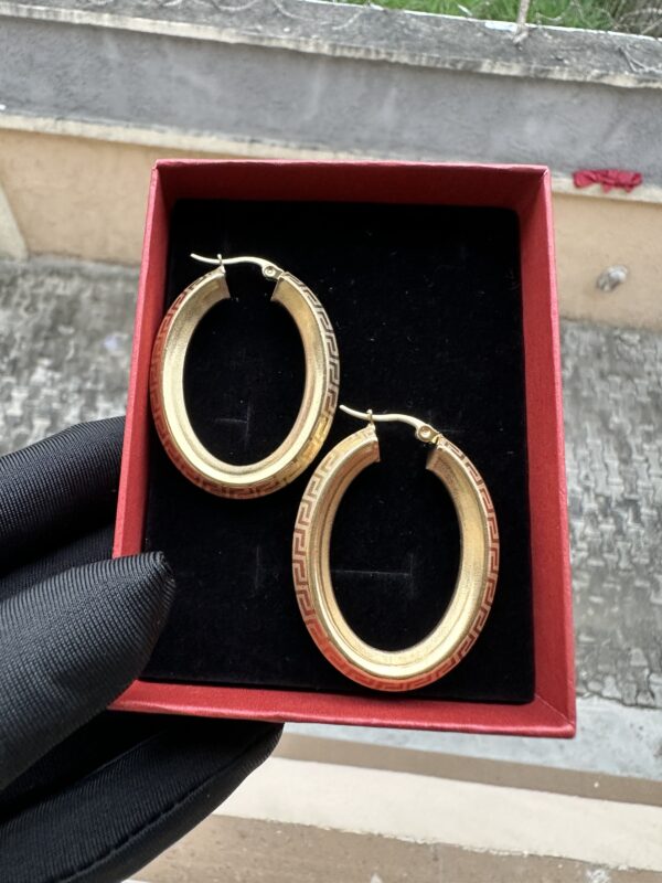 18k Italian Gold Plated Earring