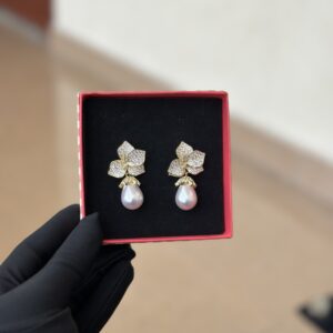 FZE050 Zirconia Pearl Earring