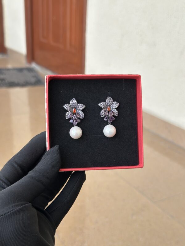 JZE044 - Zirconia Party Earring - Image 3