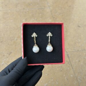 JZE039 - Zirconia Pearl Earring